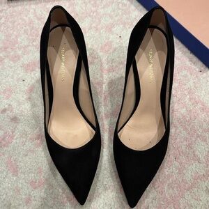 Stuart weitzman black suede heels